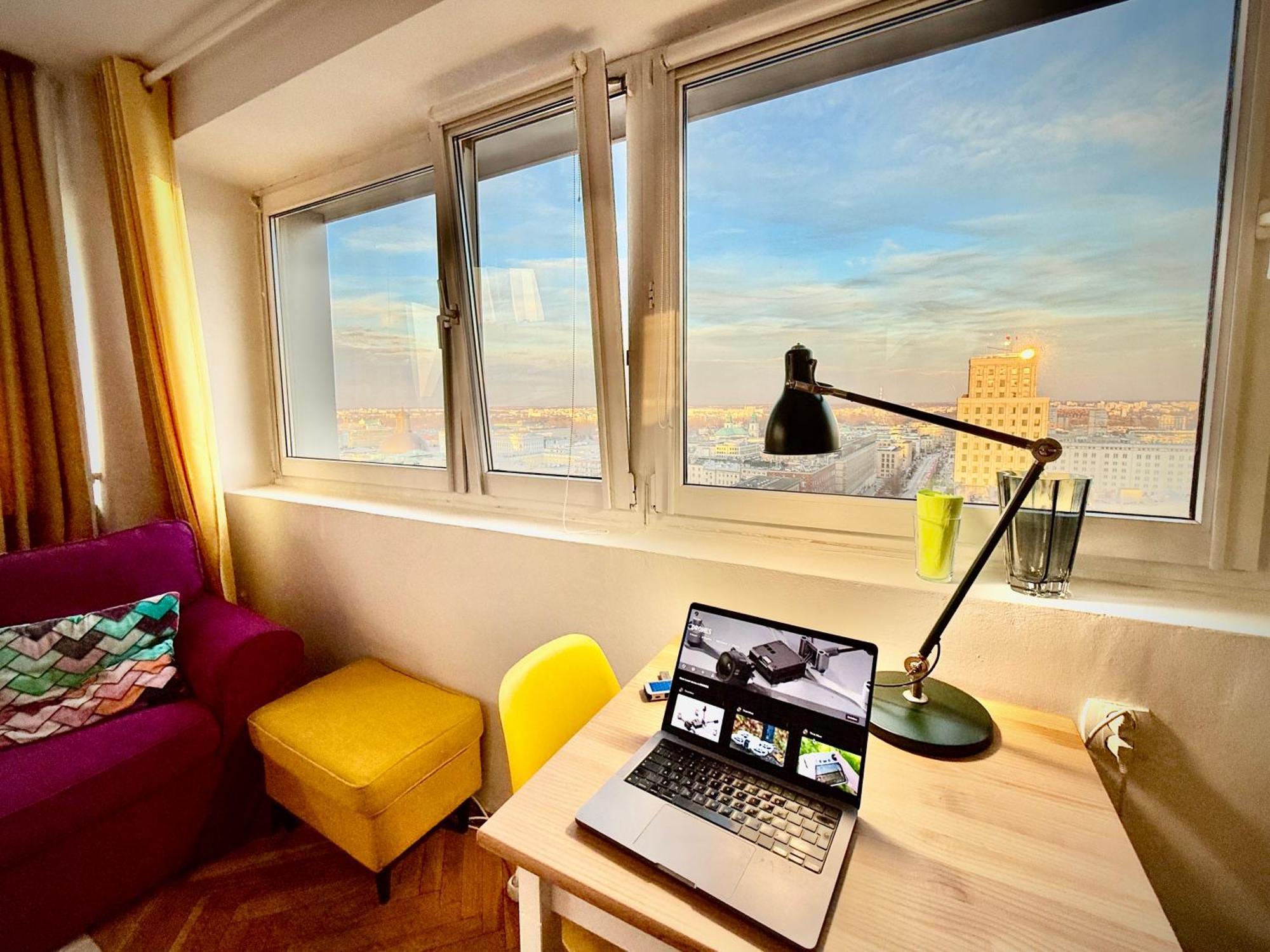 Super Apartment Yellow 2X Metro Fast Wifi 1 Gbs Netflix Panorama Miasta 华沙 外观 照片