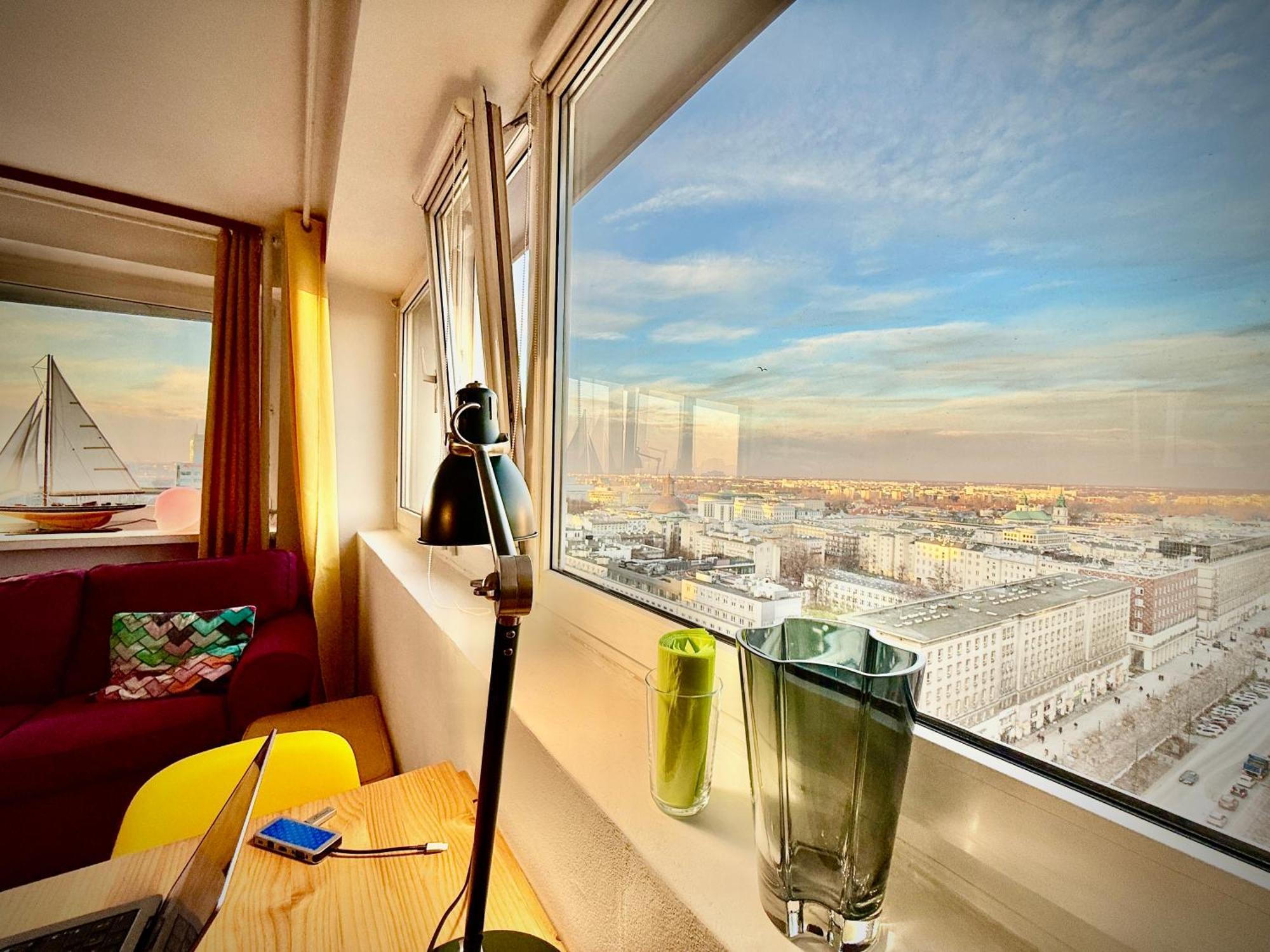 Super Apartment Yellow 2X Metro Fast Wifi 1 Gbs Netflix Panorama Miasta 华沙 外观 照片