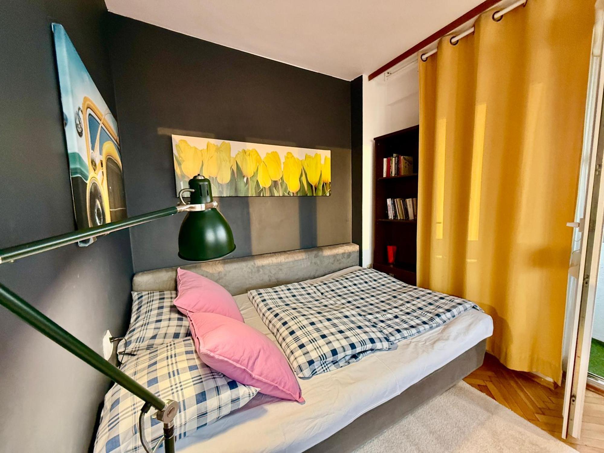 Super Apartment Yellow 2X Metro Fast Wifi 1 Gbs Netflix Panorama Miasta 华沙 外观 照片